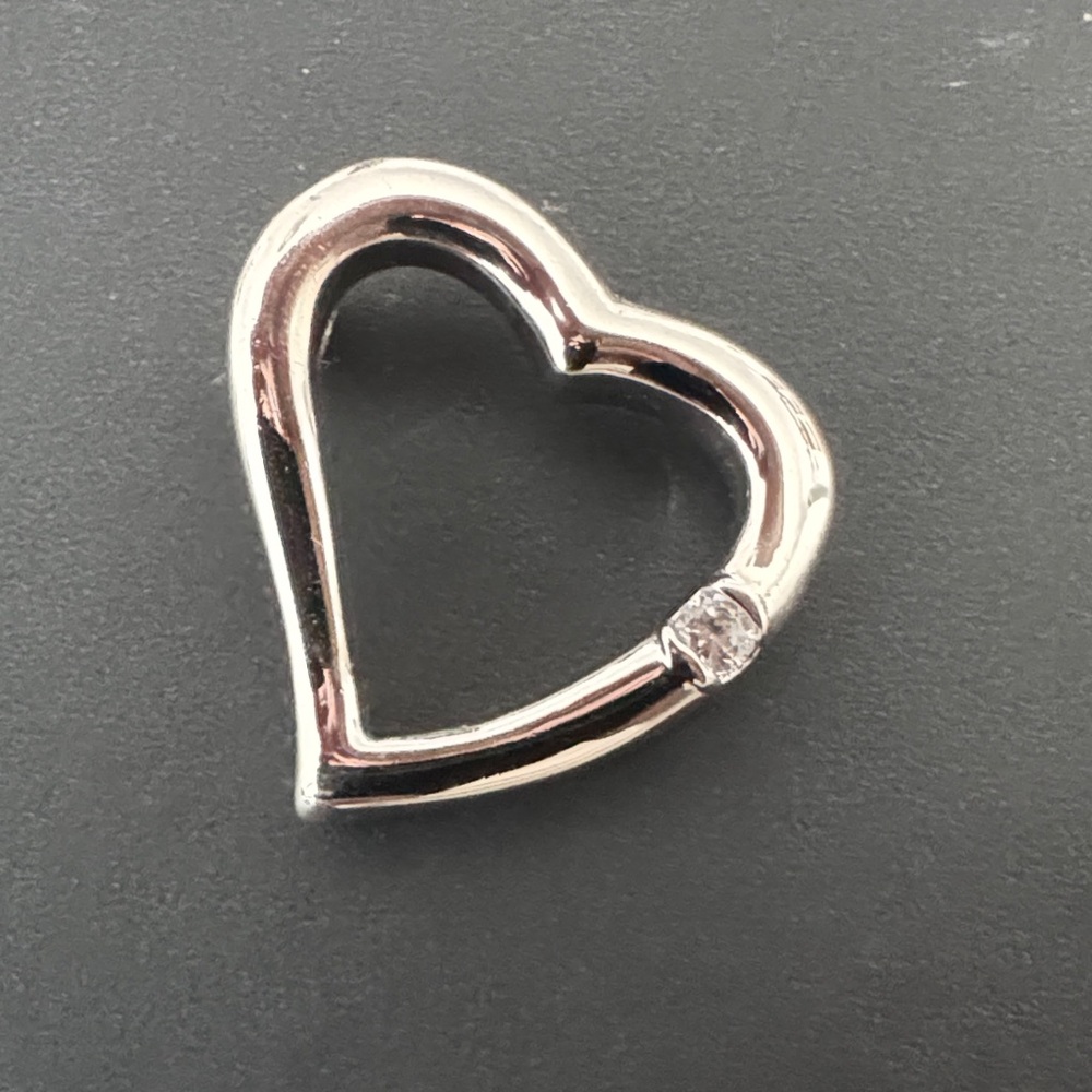 Elegant Silver Heart Necklace